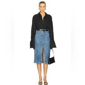 A.L.C.  Alden Denim Cargo Midi-Skirt